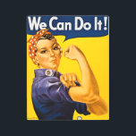 Rosie the Riveter We Can Do It!  Vintage WWII メタルプリント<br><div class="desc">J. Howard Miller's "We Can Do It!", commonly mistaken to be Rosie the Riveter. Rosie the Riveter is a cultural icon of the United States, representing the American women who worked in factories during World War II, many of whom worked in the manufacturing plants that produced munitions and war supplies....</div>