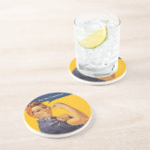 Rosie the Riveter We Can Do It! Your Text Here コースター (側面)