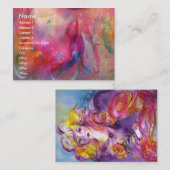 ROSINA,美しいヘアサロン,スパ,メイクアップアーティスト 名刺 (正面/裏面)