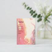 ROSINA,美しいヘアサロン,スパ,メイクアップアーティスト 名刺 (スタンド正面)