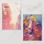 ROSINA,美しいヘアサロン,スパ,メイクアップアーティスト 名刺 (正面/裏面)