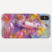 ROSINA /若い女の子バラとオウム Case-Mate iPhoneケース (裏面(横))