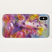 ROSINA /若い女の子バラとオウム Case-Mate iPhoneケース (裏面(横))