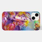 ROSINA /若い女の子バラとオウム Case-Mate iPhoneケース (裏面 (横))