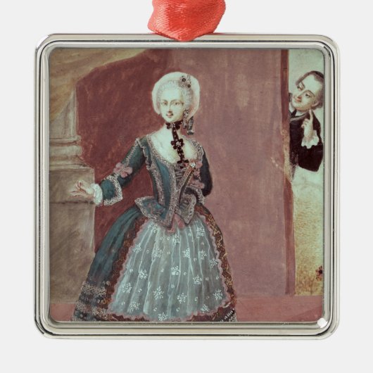 Rosineの役割の女優 メタルオーナメント (正面)