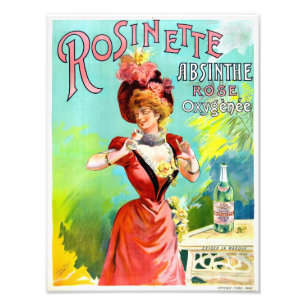 Rosinette Absintheヴィンテージ広告ポスター フォトプリント