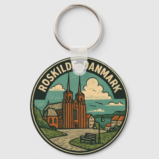 Roskilde Denmark Cathedral キーホルダー (正面)