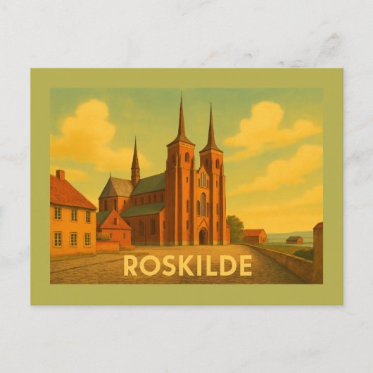 Roskilde Denmark Cathedral ポストカード (正面)