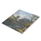 Roslinの城、Midlothian (w/cおよびpapeのグワッシュ タイル (側面)