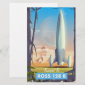 Ross 128 Bサイエンスフィクションのポスター 便箋 (正面/裏面)