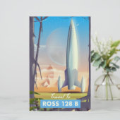 Ross 128 Bサイエンスフィクションのポスター 便箋 (スタンド正面)