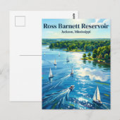 Ross Barnett Reservoir Mississippi ポストカード (正面/裏面)
