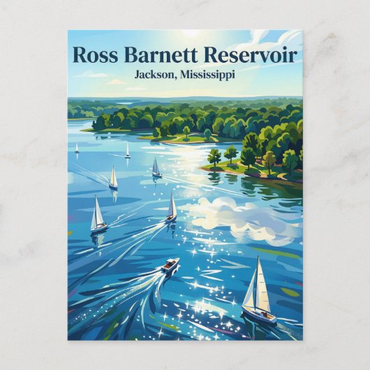 Ross Barnett Reservoir Mississippi ポストカード (正面)