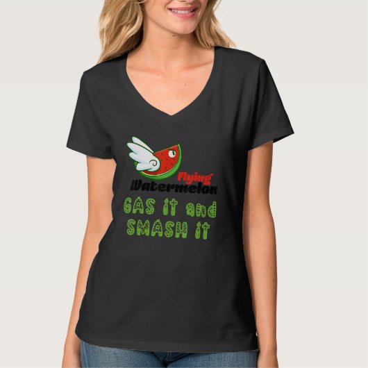 ROSS FLYING WATERMELON GAS IT AND SMASH IT Tシャツ (正面)