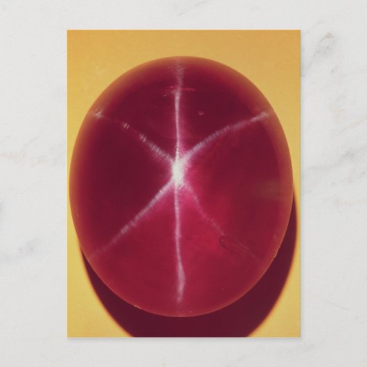 「Rosser Reeves」の星のルビー ポストカード (正面)