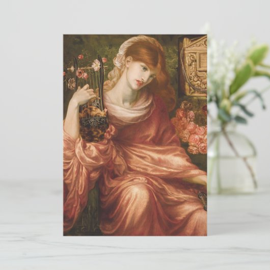 Rossettiのローマのハーププレーヤーの招待状 招待状 (スタンド正面)