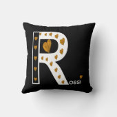 Rossi Love IIIオン金ゴールド/ホワイト/ブラック クッション (裏面)