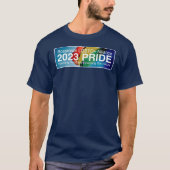 Rossmoor LGBTAプライド2023カラーユニセックスTシャツ Tシャツ (正面)