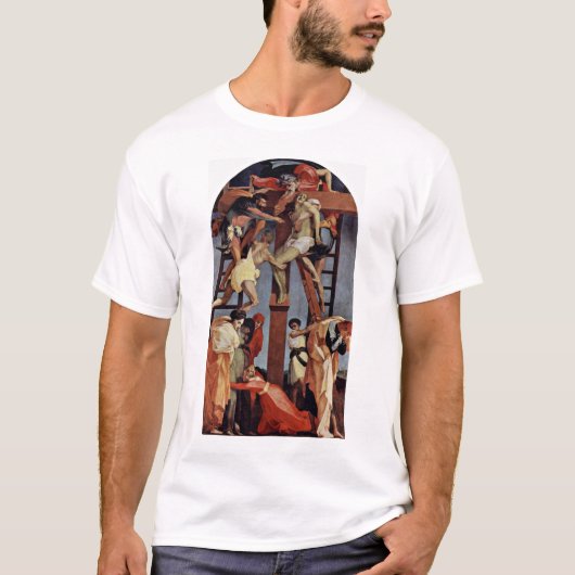 Rosso Fiorentino著十字からの降下 Tシャツ (正面)