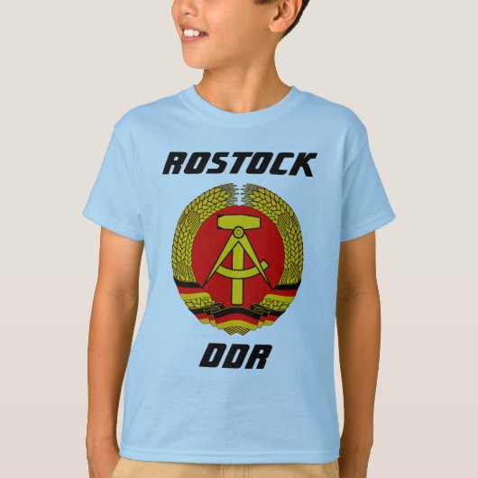 Rostock, DDR, Rostock, Sociist East Germany Tシャツ (正面)