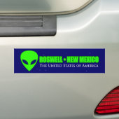 Roswellニューメキシコ バンパーステッカー (車上)