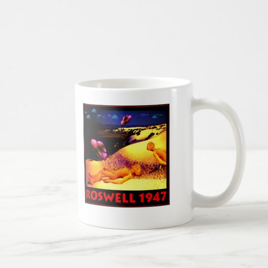 Roswell 1947年のUFOの衝突 コーヒーマグカップ (右)