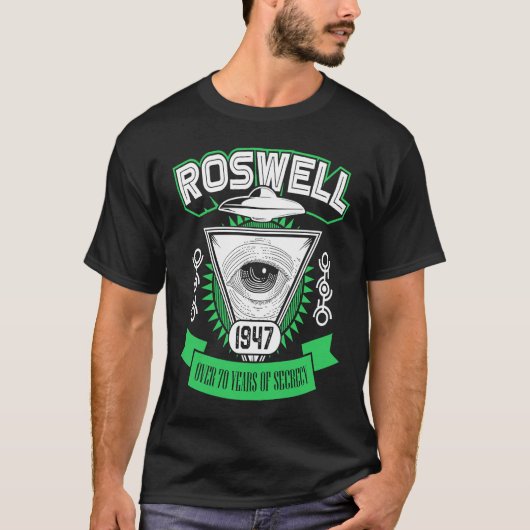 Roswell 1947 Alien Area 51 Conspiracy Theory Tシャツ (正面)