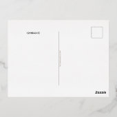 Roswell Alien Alphabet Silver - 箔シーズンポストカード (裏面)