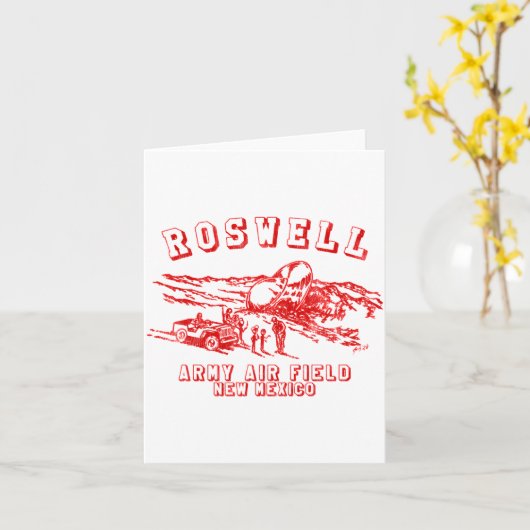 Roswell Army Air Field New Mexico  カード (黄色い花)