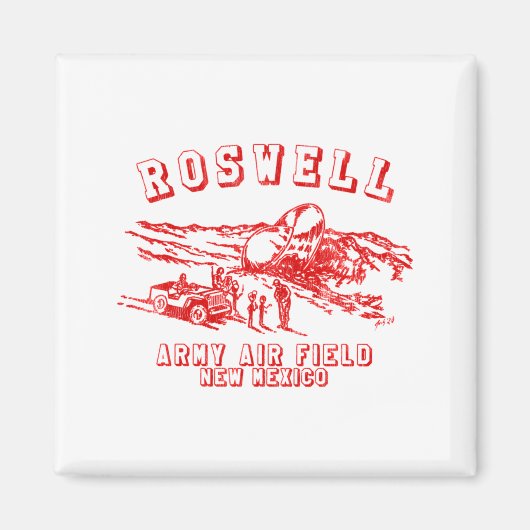 Roswell Army Air Field New Mexico _1  マグネット (正面)