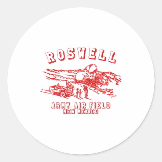 Roswell Army Air Field New Mexico _1 ラウンドシール (正面)