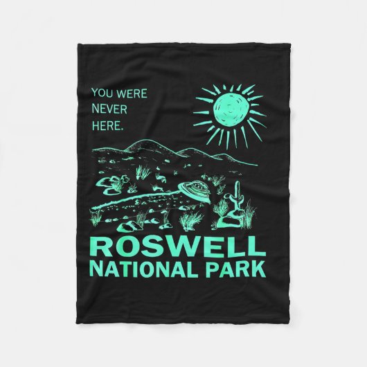 Roswell National Park New Mexico  フリースブランケット (正面)