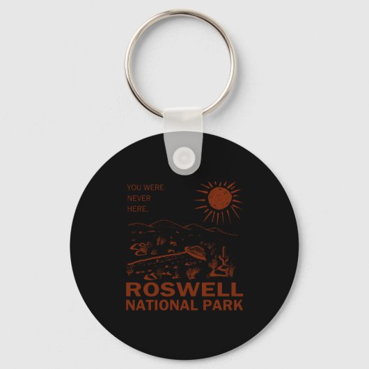 Roswell National Park Ufo Flying Saucer Aliens _1  キーホルダー (正面)