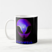 Roswell New Mexico Alien  コーヒーマグカップ (左)