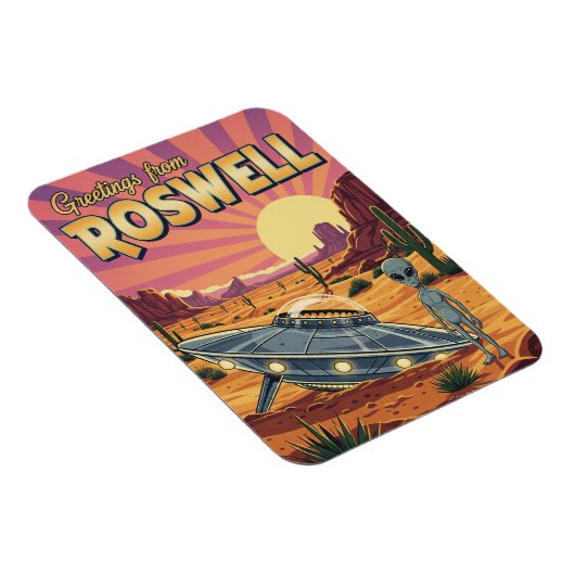 Roswell New Mexico Alien マグネット (右側)