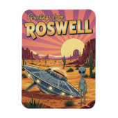 Roswell New Mexico Alien マグネット (縦)
