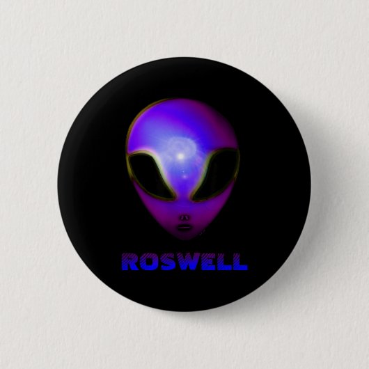 Roswell New Mexico Alien  缶バッジ (正面)