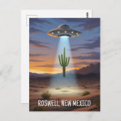 Roswell New Mexico UFO ポストカード (正面/裏面)
