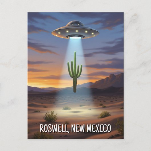 Roswell New Mexico UFO ポストカード (正面)