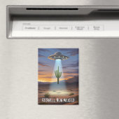 Roswell New Mexico UFO マグネット (インサイチュ (食洗機))