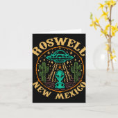 Roswell Nm 1947 - Funny Roswell Aviation New Mexic カード (黄色い花)