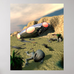 Roswell UFOの衝突ポスター ポスター