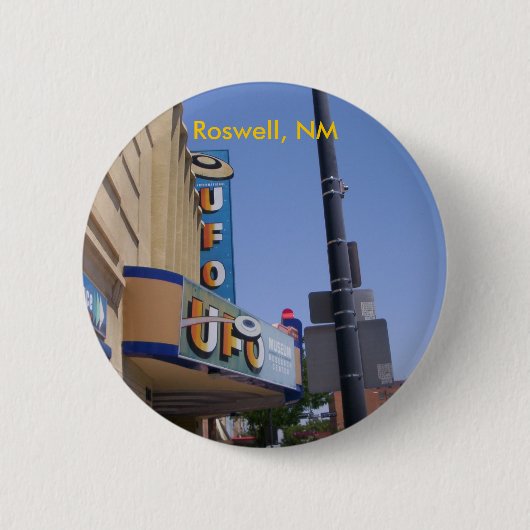 Roswell UFO博物館ピン 缶バッジ (正面)