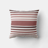 Rosy Brownグラデーションの名前を持つデザイストライプナの製品 クッション (裏面)