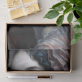 Rosy Cheeked Woman in Ruffles Decoupage 薄葉紙 (ギフト)