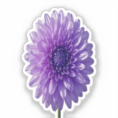 Rosy Love Vinyl Sticker – Elegant Pink Rose シール (正面)