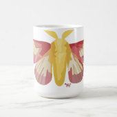 Rosy Maple Moth Sticker コーヒーマグカップ (中央)