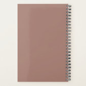Rosy Taupe Minimalist 2026 Planner プランナー手帳 (裏面)