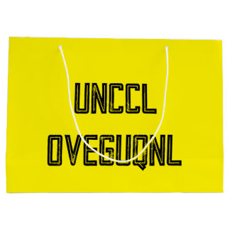 ROT13 Cipherでコード化されたハッピーバースデー ラージペーパーバッグ