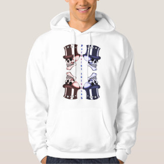 Rot blau Totenkopf Portzini T-Shirt パーカ